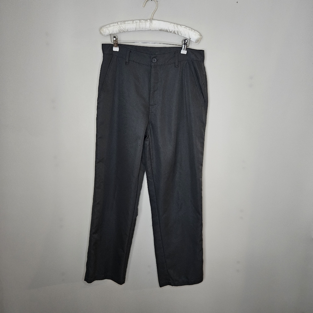 Dunlop Sport Dark Gray Pants Golf Trousers Casual Neutral Athletic Straight Leg